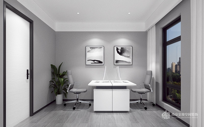 雄锋1200㎡办公项目装修设计
