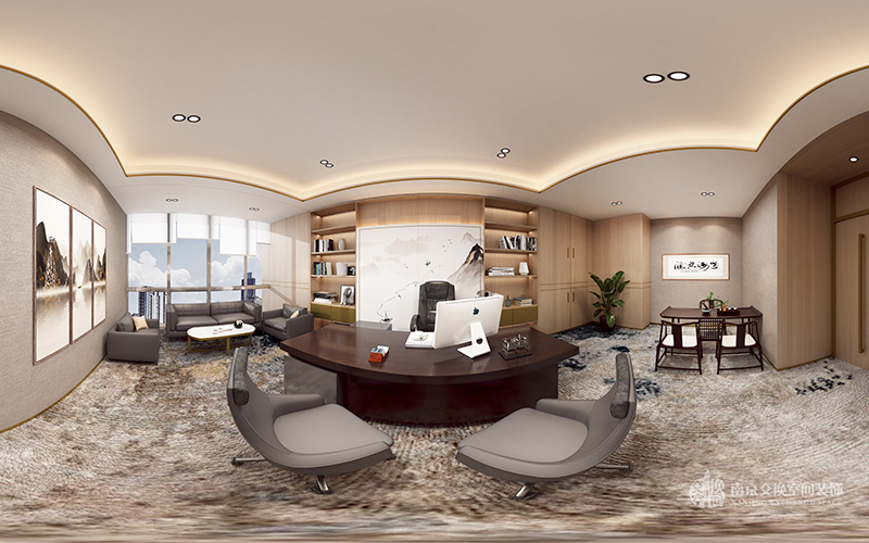 万泽通800㎡办公项目装修设计