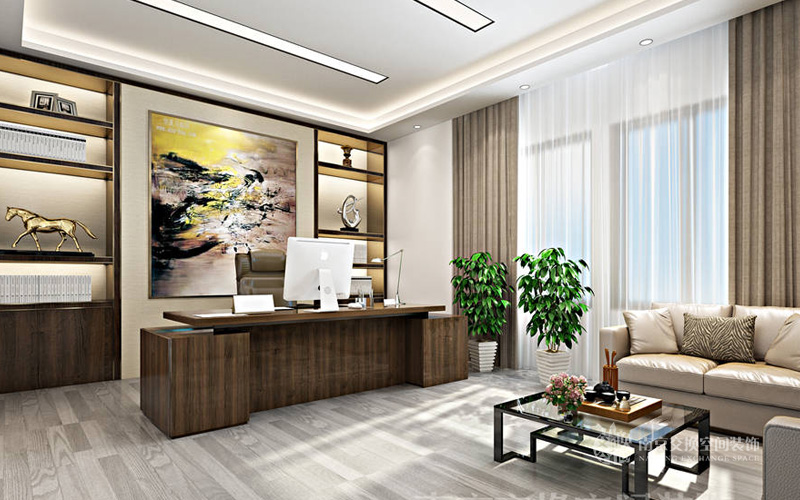 新创机电1100㎡办公项目装修设计