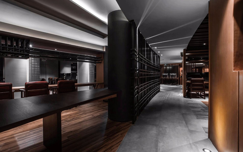 黑白灰600㎡网咖装修设计