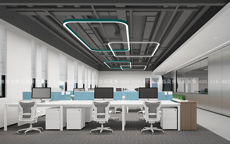 1300㎡北新智能科技办公项目装修案例