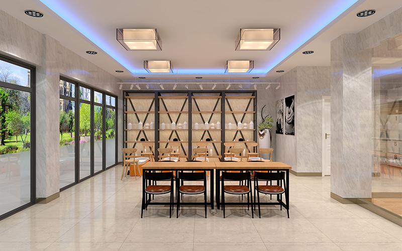 动漫主题陶艺店面装修设计案例