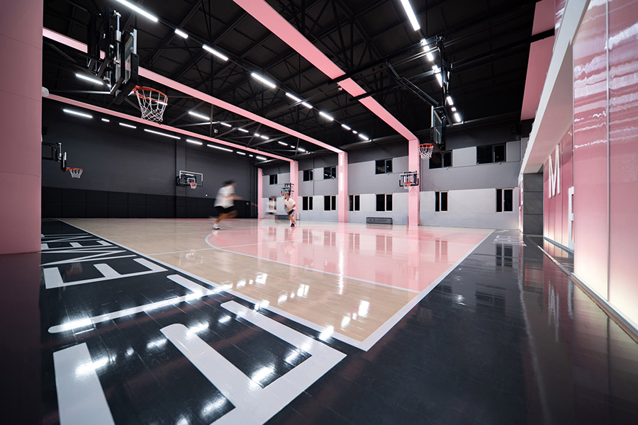 1500㎡旧厂房改篮球馆装修设计案例