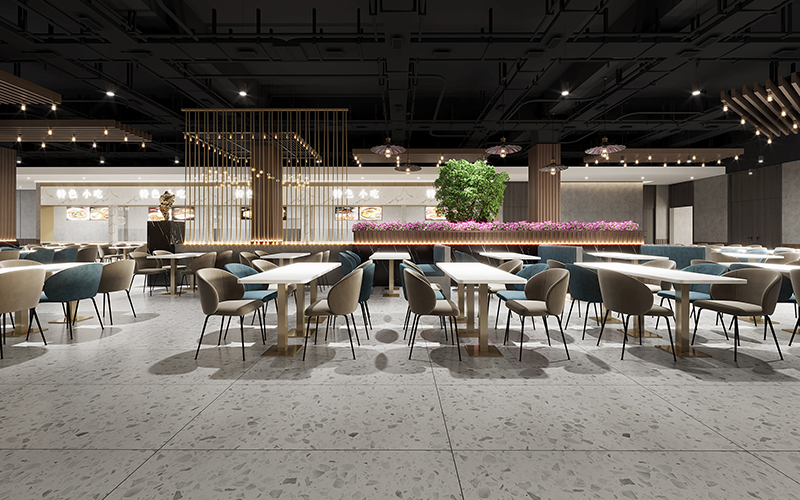 800㎡学校食堂装修设计案例