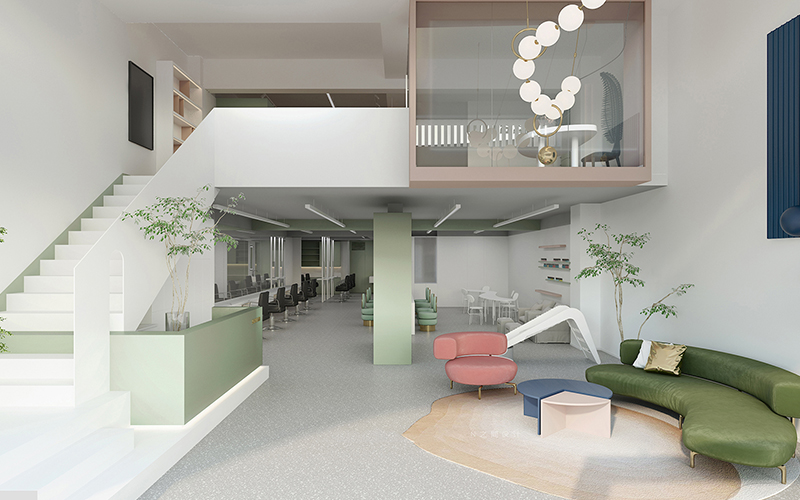 400平美容院装修设计案例